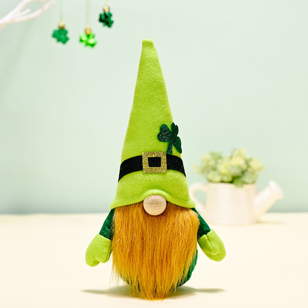 Irish Festival Decorated With Green Rudolph Action Figures
