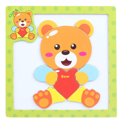 Fun Magnetic Animal Cartoon Puzzle Preschool Puzzle Teaching Aid