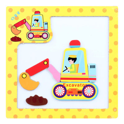 Fun Magnetic Animal Cartoon Puzzle Preschool Puzzle Teaching Aid