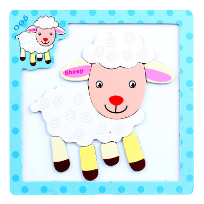 Fun Magnetic Animal Cartoon Puzzle Preschool Puzzle Teaching Aid