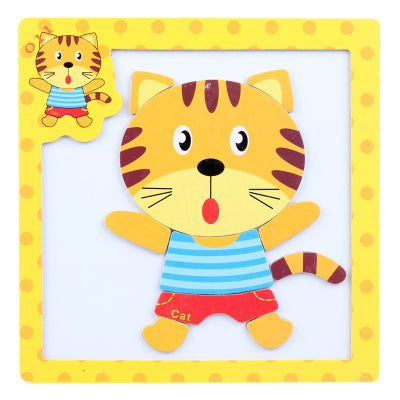 Fun Magnetic Animal Cartoon Puzzle Preschool Puzzle Teaching Aid