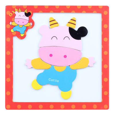 Fun Magnetic Animal Cartoon Puzzle Preschool Puzzle Teaching Aid