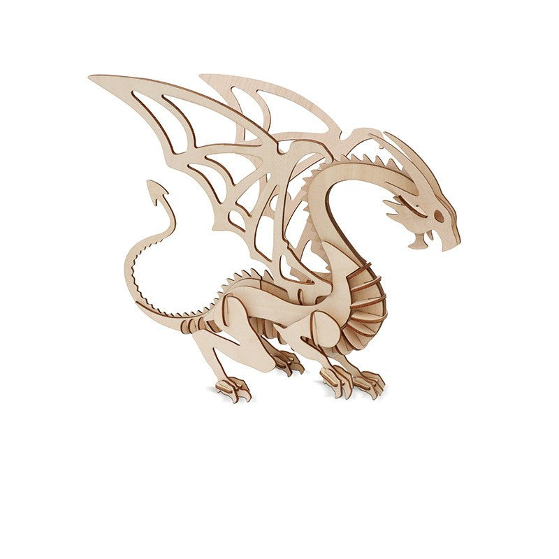 Laser Cutting Wood Three-dimensional Jigsaw Puzzle