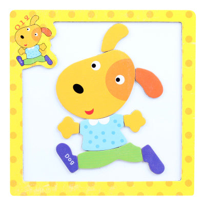Fun Magnetic Animal Cartoon Puzzle Preschool Puzzle Teaching Aid