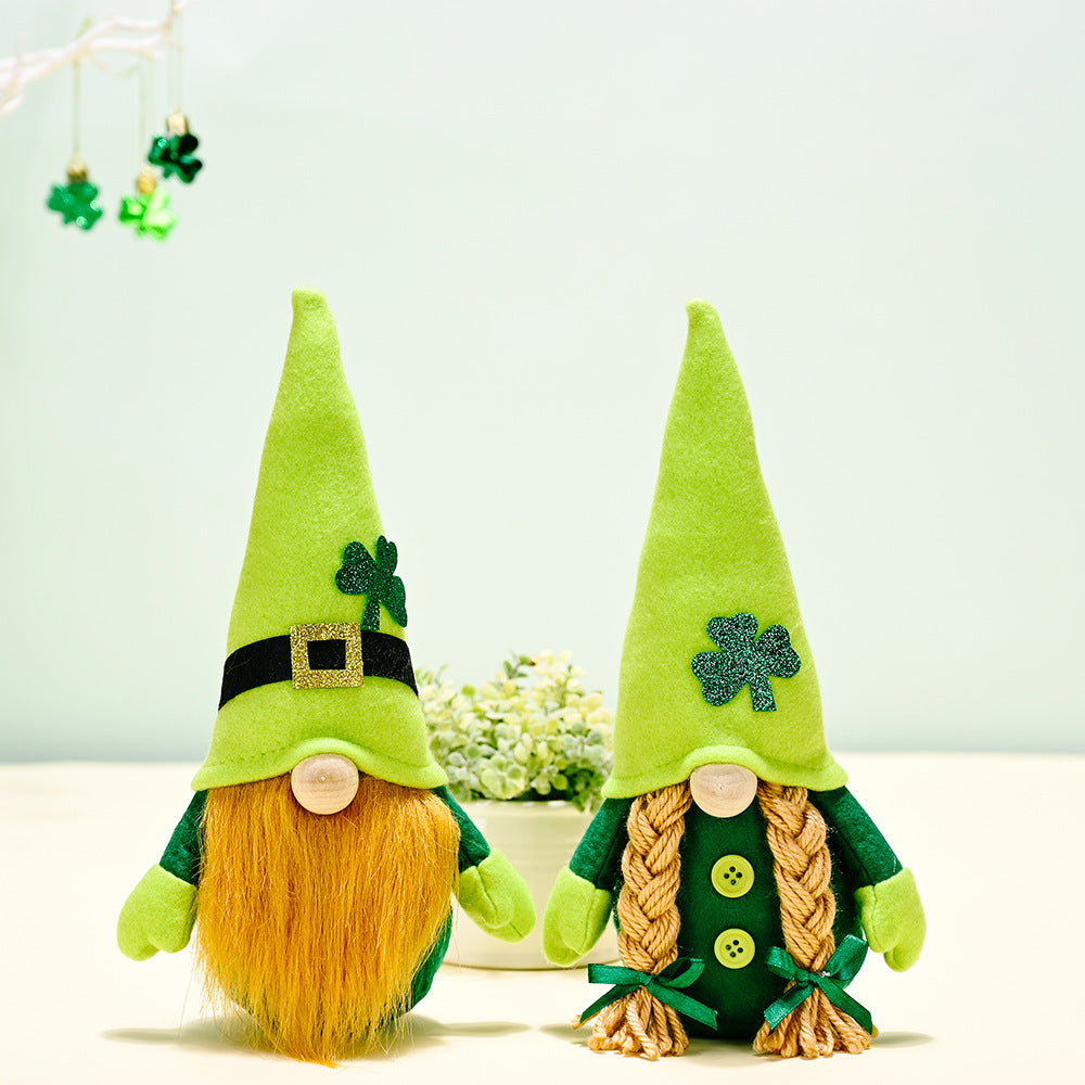Irish Festival Decorated With Green Rudolph Action Figures