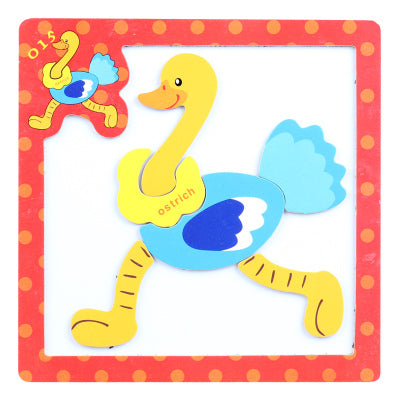 Fun Magnetic Animal Cartoon Puzzle Preschool Puzzle Teaching Aid