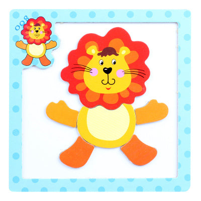 Fun Magnetic Animal Cartoon Puzzle Preschool Puzzle Teaching Aid