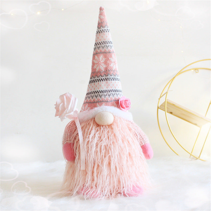 Valentine's Day Decoration Love Gnome Faceless Doll Ornament
