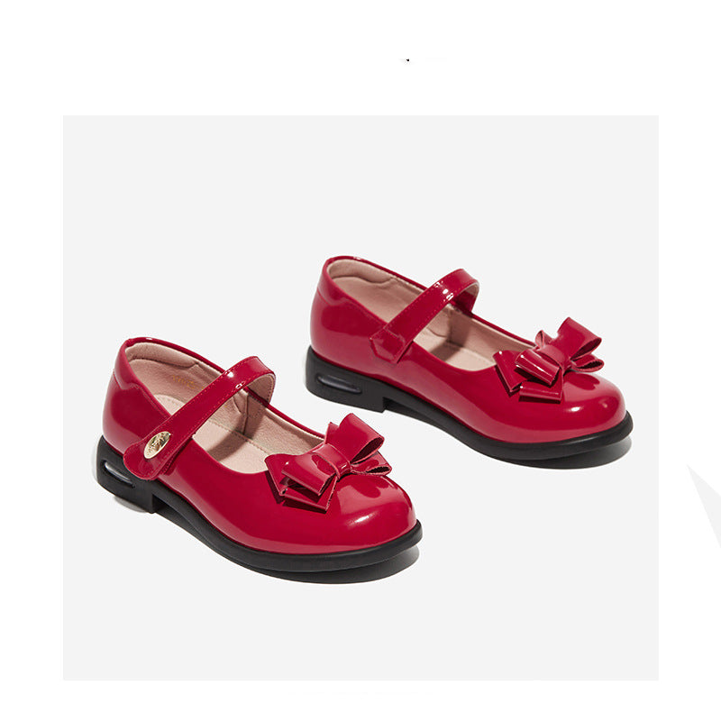 Genuine Leather Student Air Cushion Leather Shoes