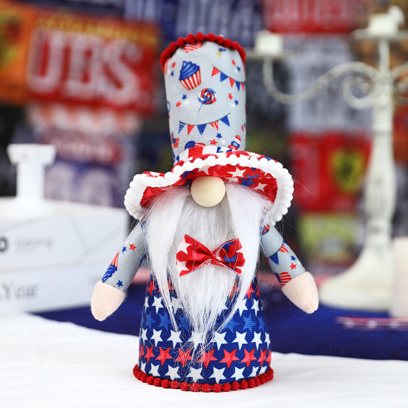 Pentagram Goblin Faceless Doll Ornament Lace