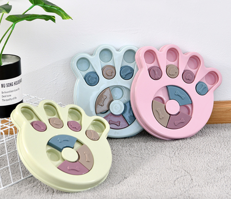 Dog eating interactive stuffy toy