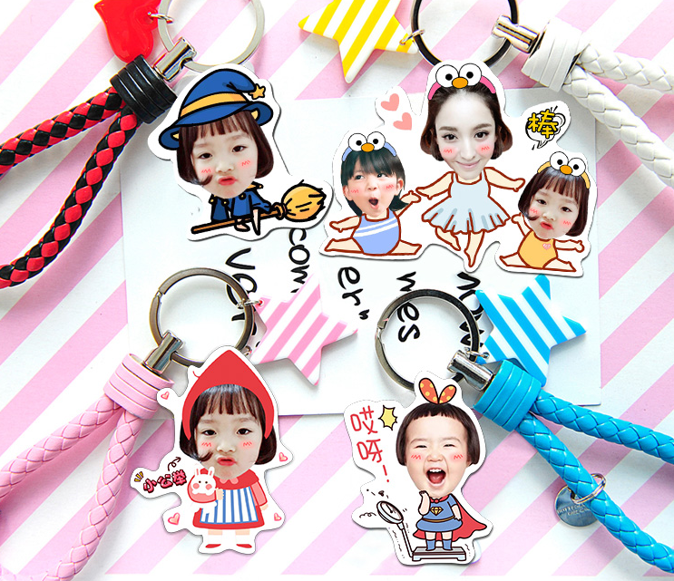 Custom Creative Car Keychain Photo Key Chain