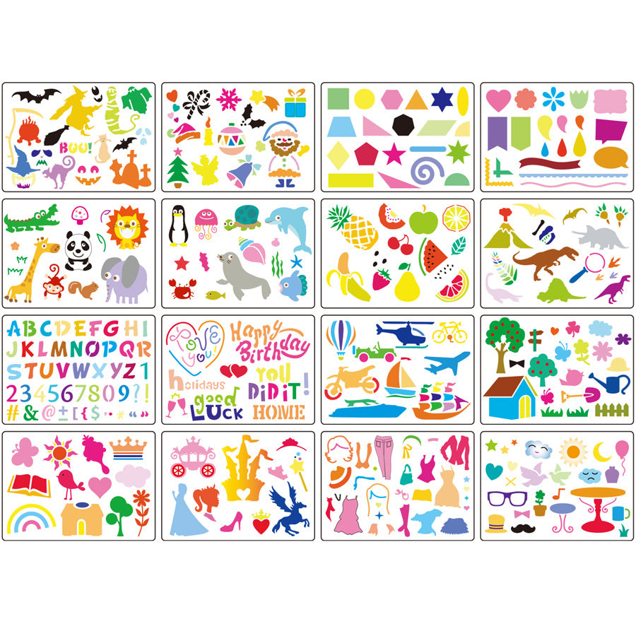 Color English Number Template