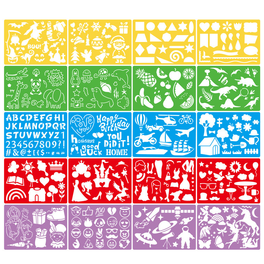 Color English Number Template