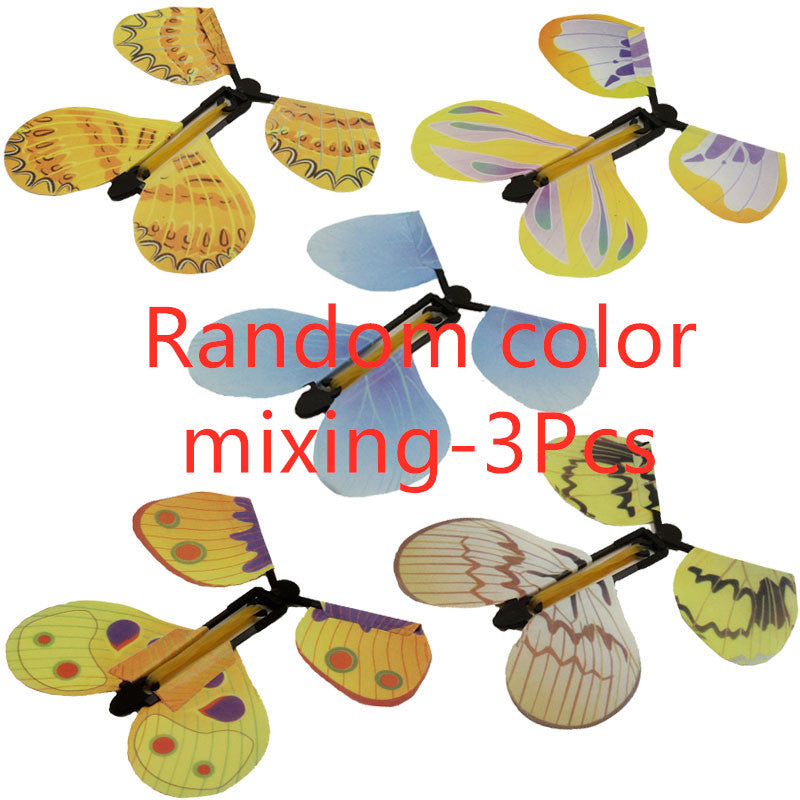 Flying butterfly phlegm into a butterfly free butterfly new strange children magic prop toy