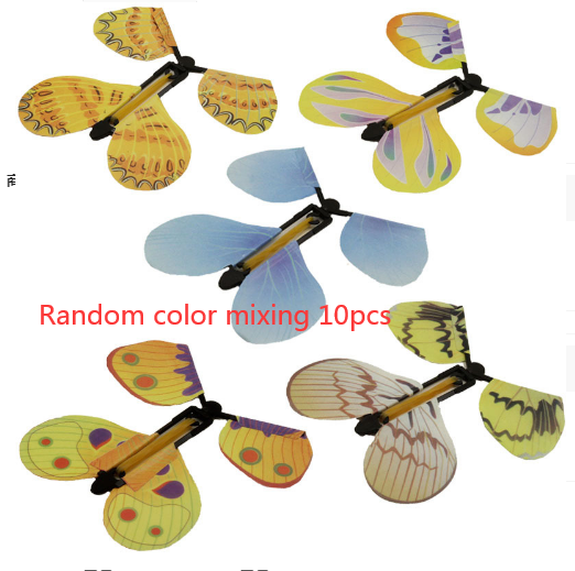 Flying butterfly phlegm into a butterfly free butterfly new strange children magic prop toy
