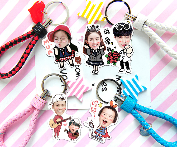 Custom Creative Car Keychain Photo Key Chain