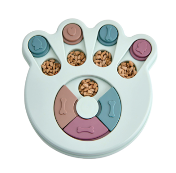 Dog eating interactive stuffy toy
