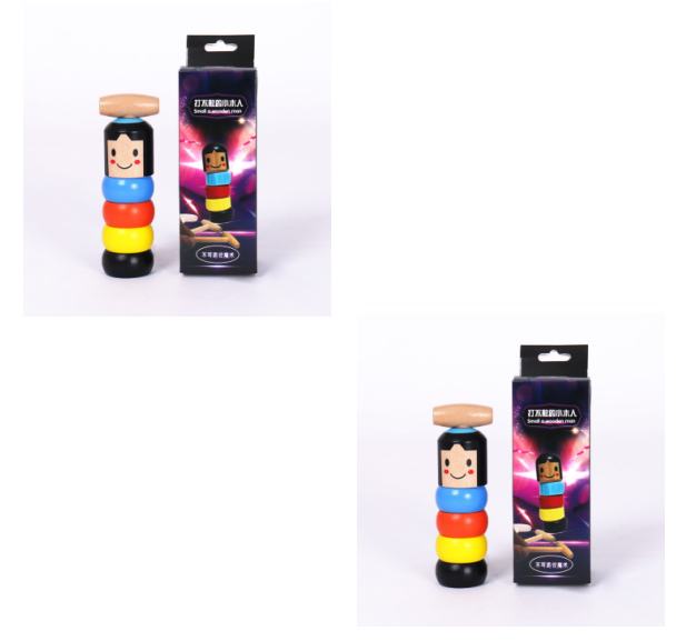 Immovable Tumbler Magic Stubborn Wood Toy Funny Unbreakable Toy Magic Tricks
