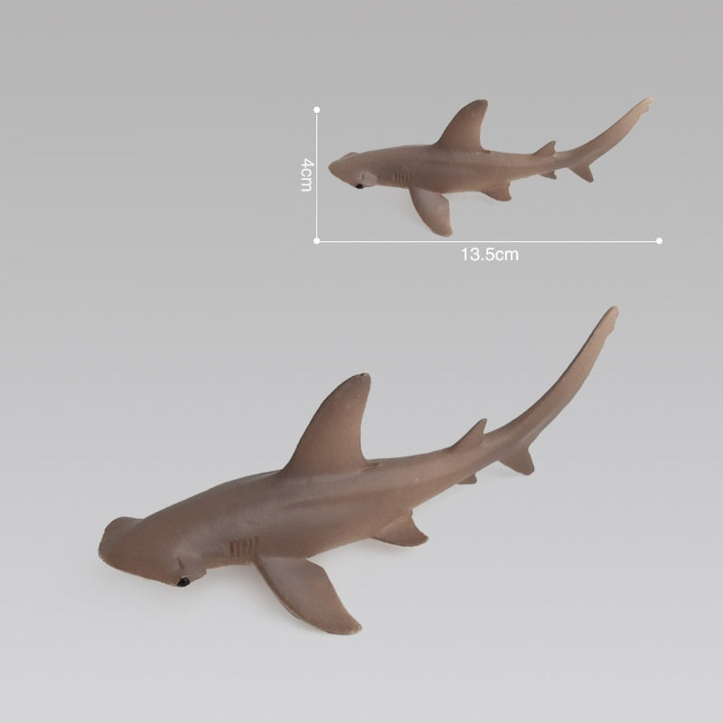Marine Animal Model Solid Simulation Raw Shark Model Decoration Educational Toy
