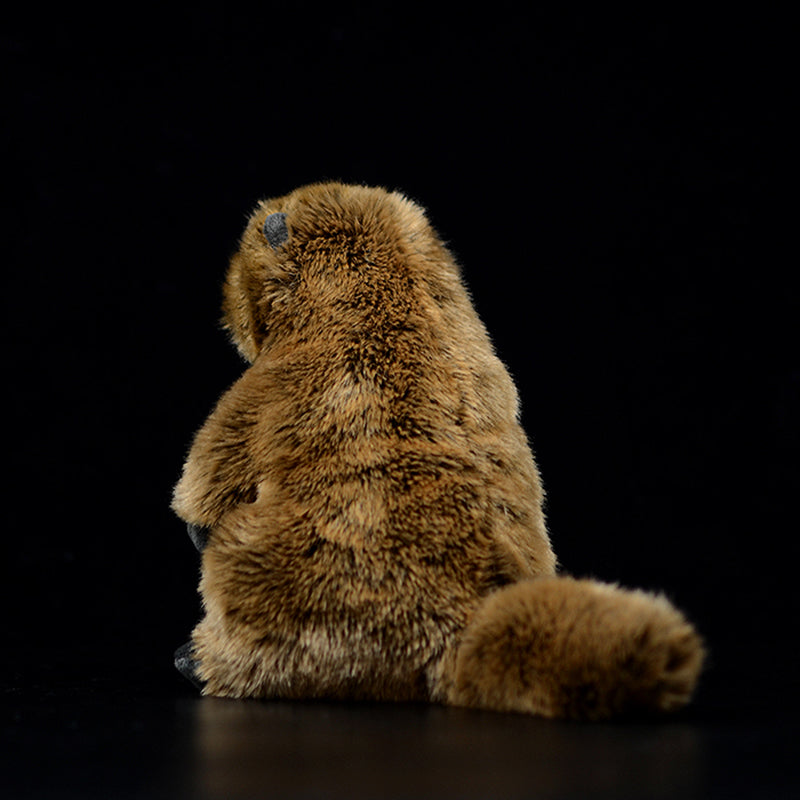 Cute Groundhog Simulation Animal Plush Model