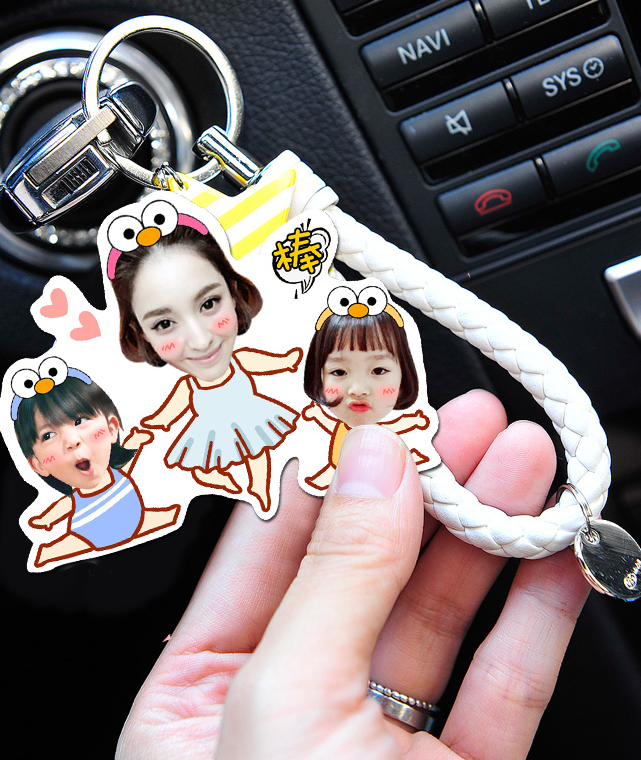 Custom Creative Car Keychain Photo Key Chain