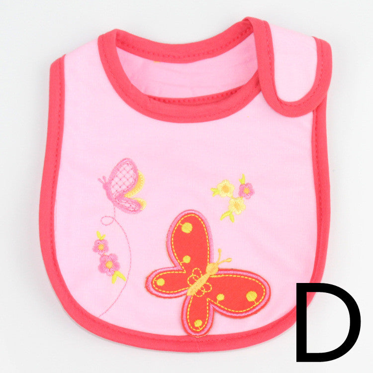Infant Bib Children's Cotton Three-layer Waterproof Bib Baby Bib Saliva Towel