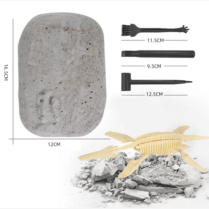 Lite 9 Assembled Dinosaur Archaeological Excavation Toys