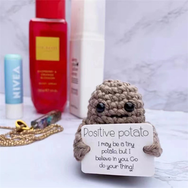Cute Wool Woven Positive Energy Potato Doll Decoration Birthday Gift