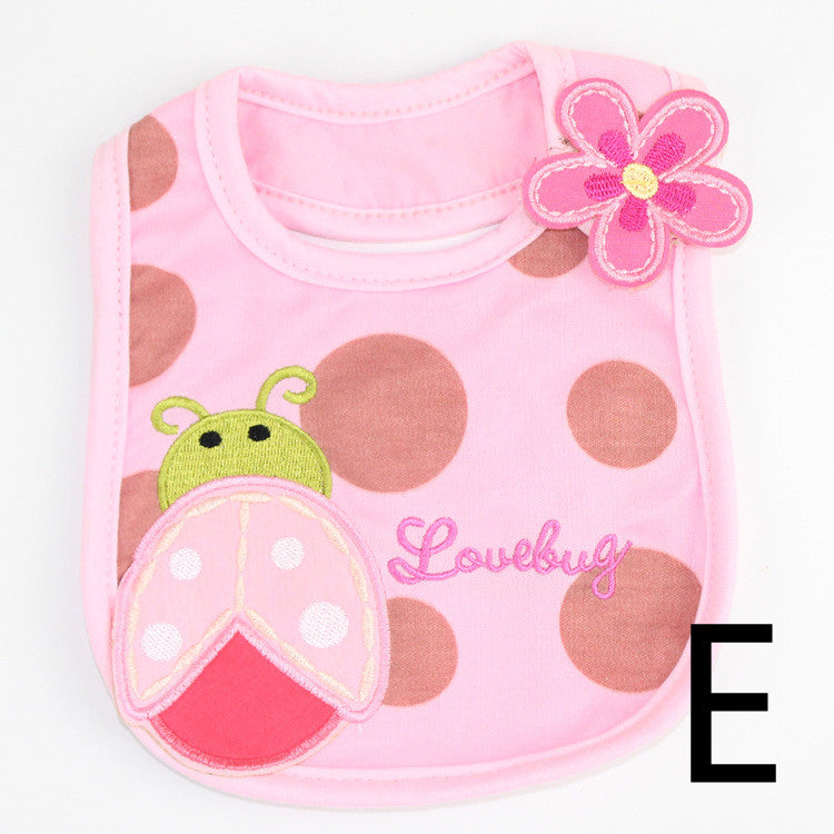 Infant Bib Children's Cotton Three-layer Waterproof Bib Baby Bib Saliva Towel
