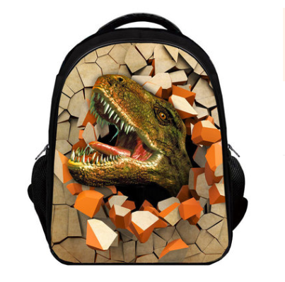 Dinosaur Children's Schoolbags Shoulder 3D Kindergarten Taipan Backpack Pupils 1-6 Years Boys 2-12 Years Ultralight