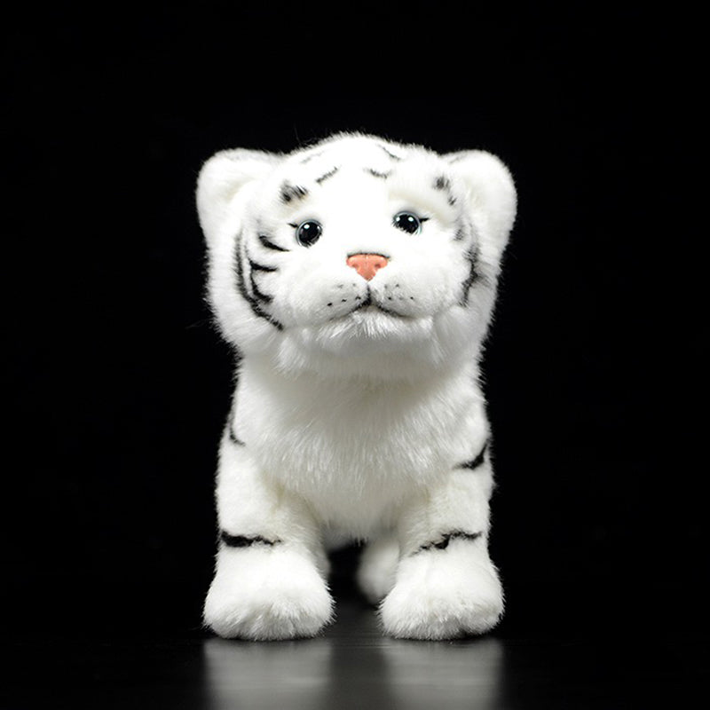 Simulation Standing Tiger Plush Toy White Cute