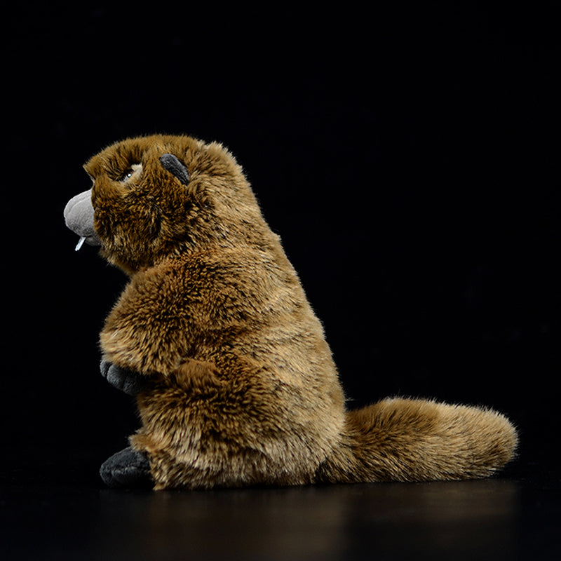 Cute Groundhog Simulation Animal Plush Model