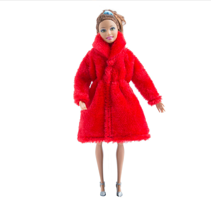 Girl Doll Toy Plush Coat Clothes Accessories