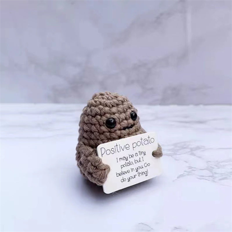 Cute Wool Woven Positive Energy Potato Doll Decoration Birthday Gift