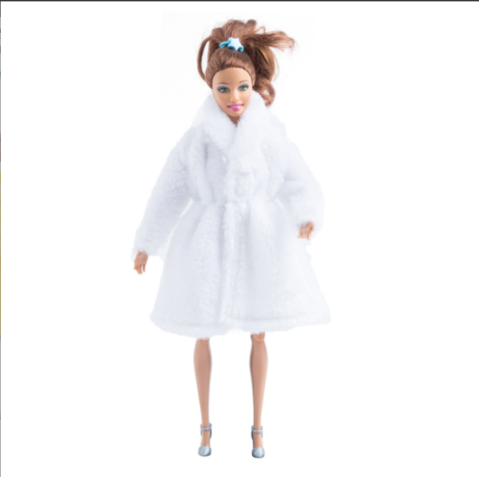 Girl Doll Toy Plush Coat Clothes Accessories