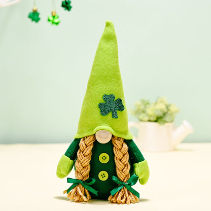 Irish Festival Decorated With Green Rudolph Action Figures