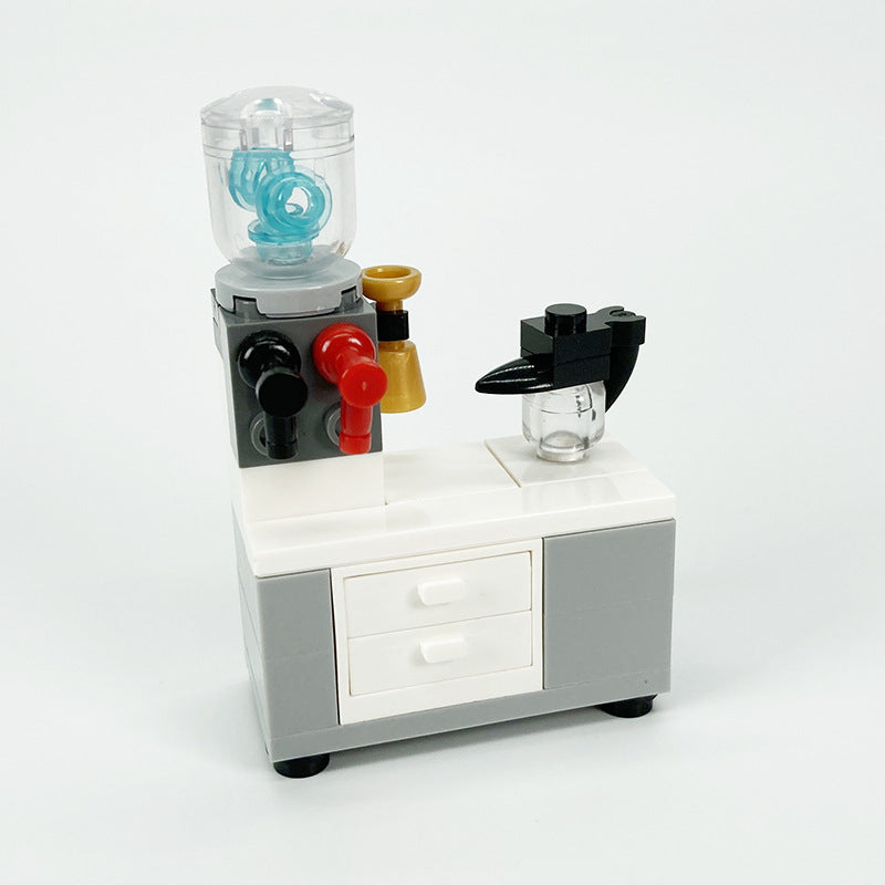Cabinet Creative Toys Tableware Appliance Building Blocks