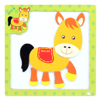 Fun Magnetic Animal Cartoon Puzzle Preschool Puzzle Teaching Aid