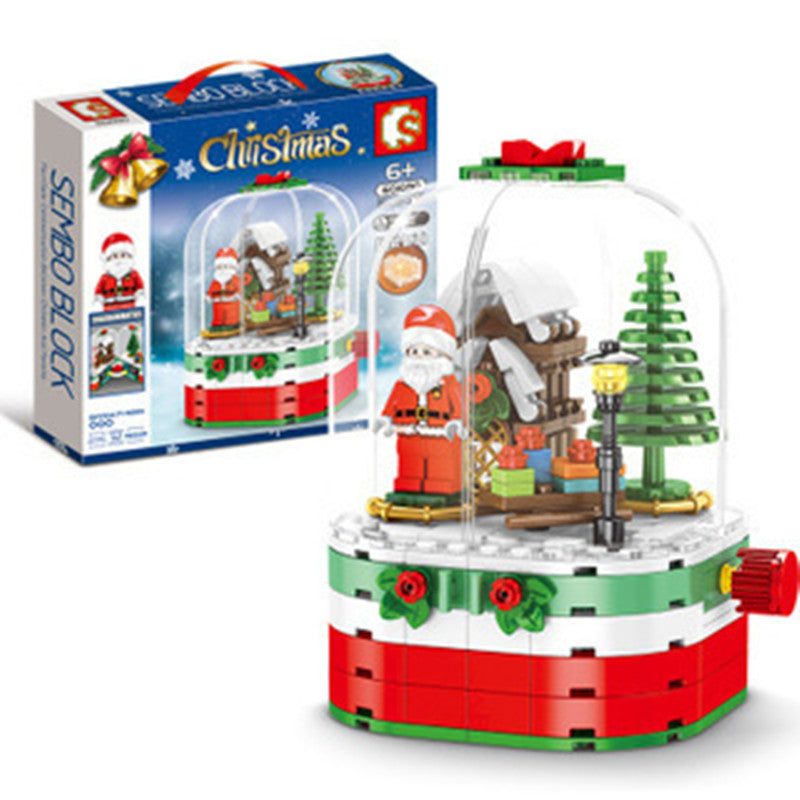 Puzzle assembling puzzle blocks
