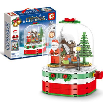 Puzzle assembling puzzle blocks