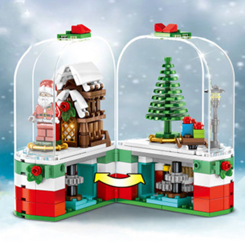 Puzzle assembling puzzle blocks