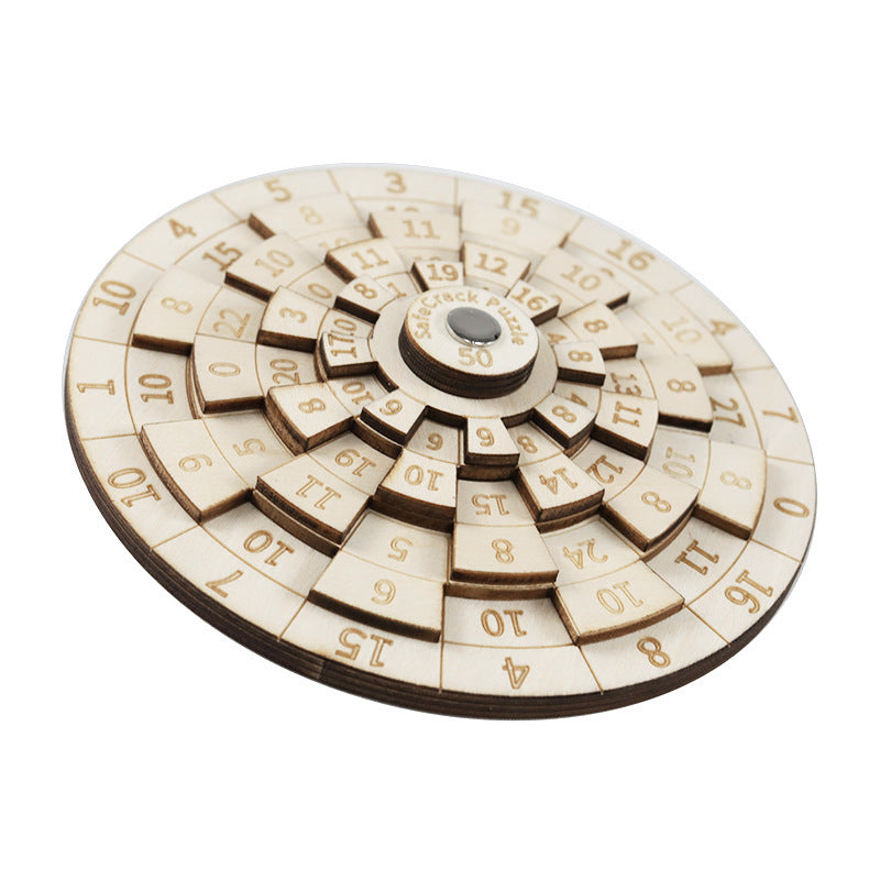 Wooden 50 Digital Turntable Children's Educational Brain Development Toy
