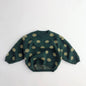 Polka Dot Printed Vintage Pullover Fashion Knitwear