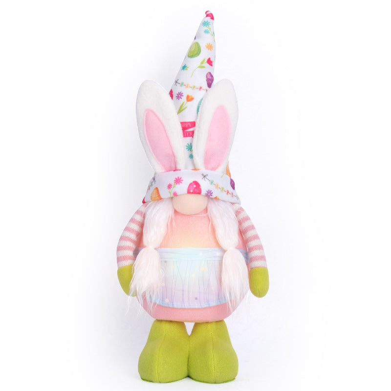Decorated With Small Gifts Glowing Rudolph Without A Face