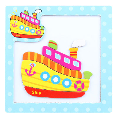 Fun Magnetic Animal Cartoon Puzzle Preschool Puzzle Teaching Aid