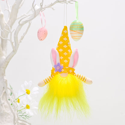 Easter Ornament With Light Faceless Doll