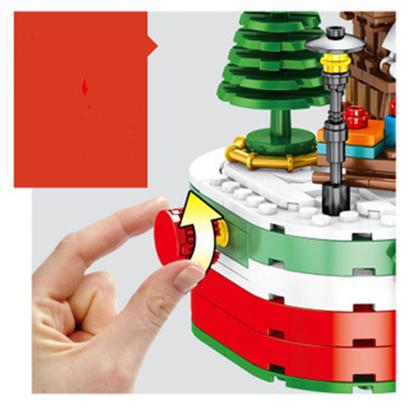 Puzzle assembling puzzle blocks