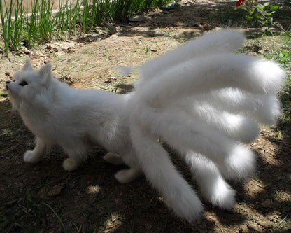 Simulation Nine-tailed Medium Fox Standing White