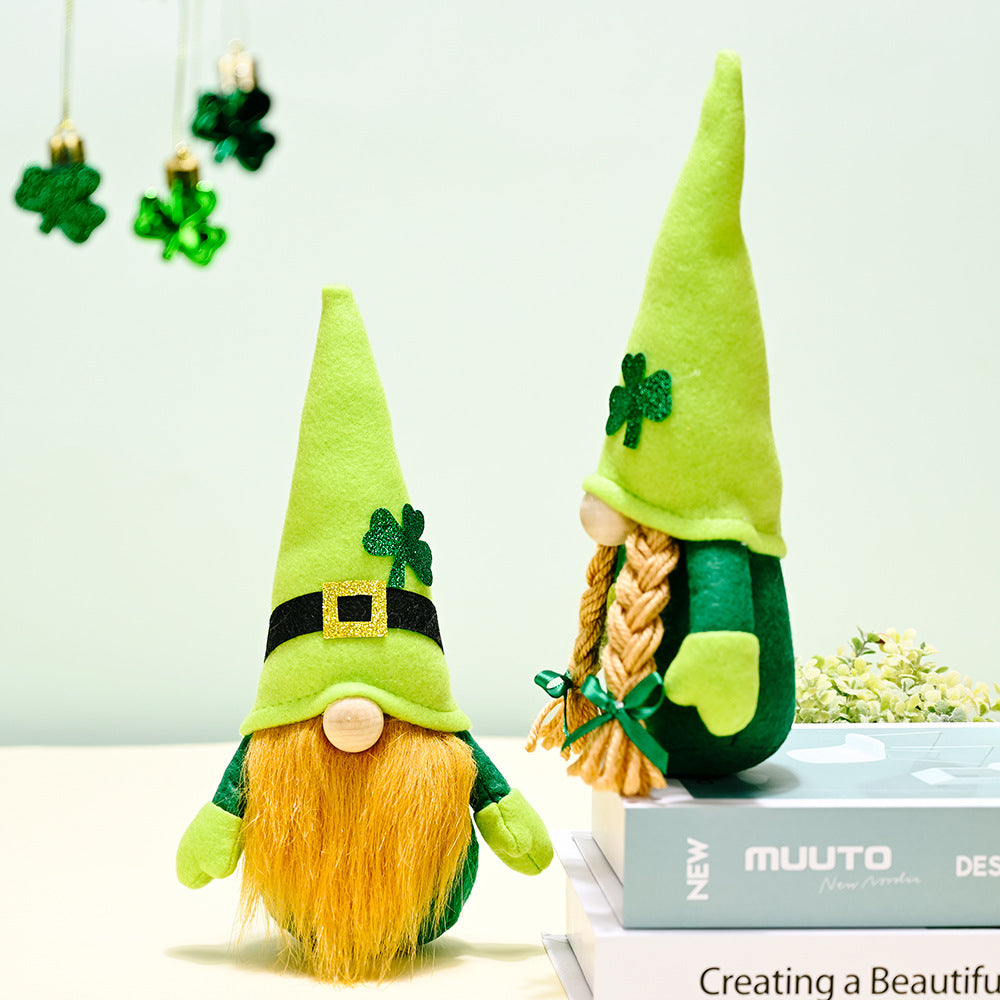 Irish Festival Decorated With Green Rudolph Action Figures